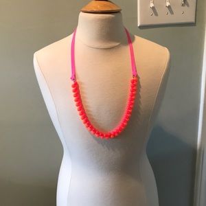 Crewcuts orange and hot pink beaded necklace